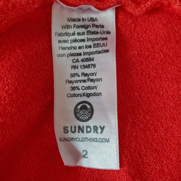 NWOT Sundry Stars Pullover Sweatshirt Size 2 = M - Picture 5 of 6